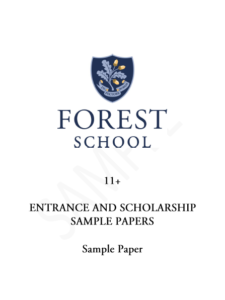 forest school – 11+ entrance and scholarship sample paper 2020 – mathematics